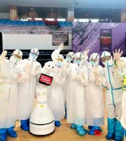 機(jī)器人+觸控一體機(jī)，助力醫(yī)療“零接觸”場景應(yīng)用！